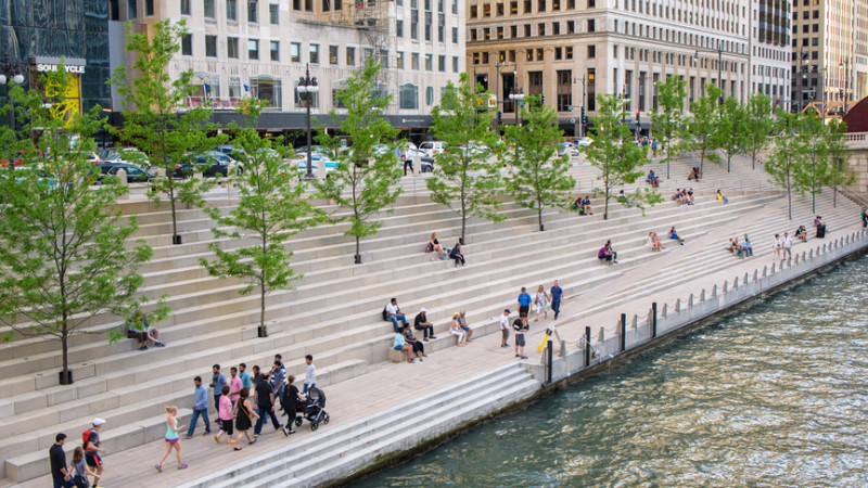 Riverwalk, Chicago (USA)